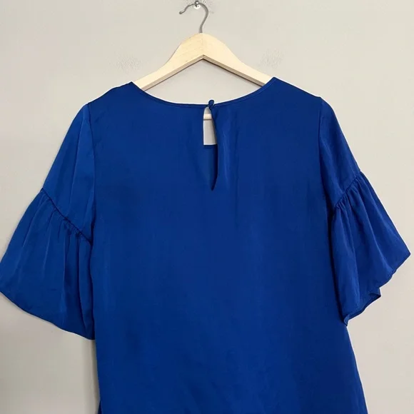 Cabi Rhyme Blue Bell Sleeve Blouse - Picture 6 of 10